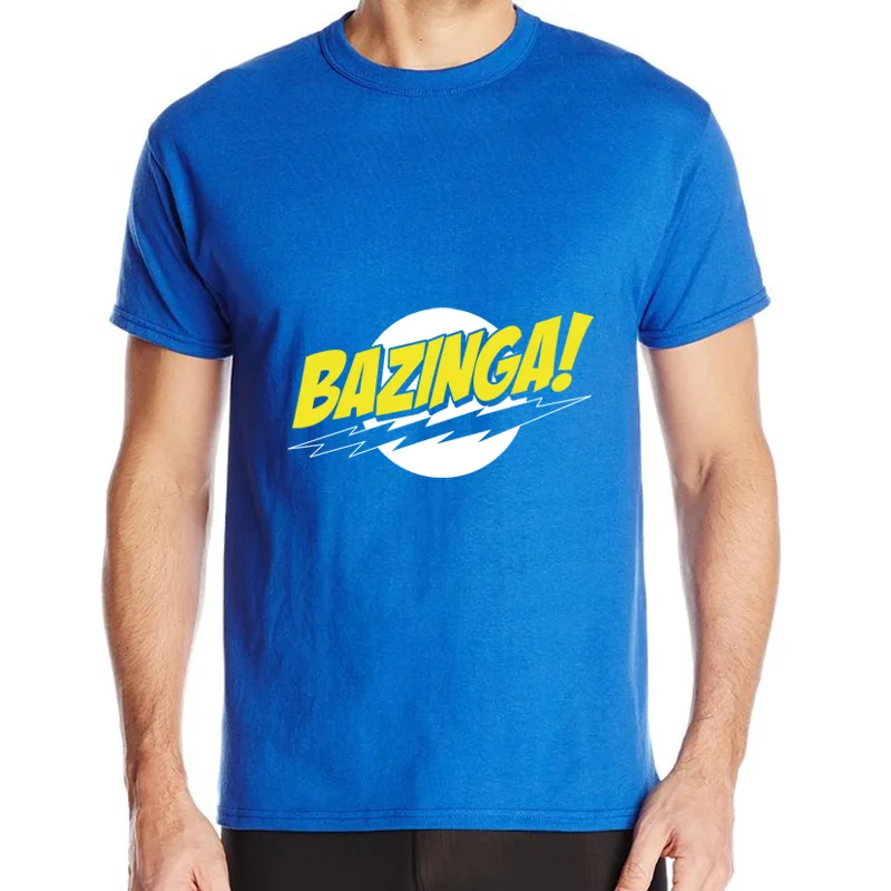 Novelty Loose T Shirts Hot Sitcoms The Big Bang Theory Summer Print Casual Short Sleeve Men Shirt Tee Round Neck Men's T-shirt | Мужская