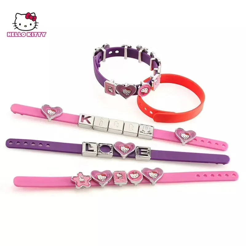 HELLO KITTY mes Браслеты Браслет режима и набор из бисера minhas pulseiras meine mbandmode для девочек