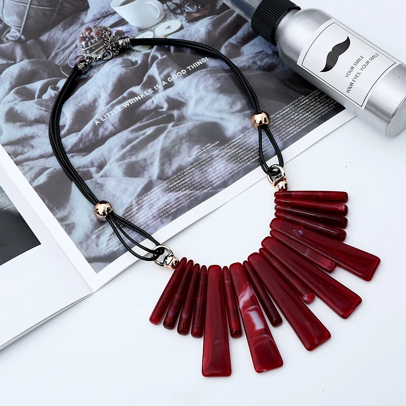 Fashion Large Choker Necklaces Earrings Set For Women Exagrated Wedding Jewelry Set Rope Chain Stateme Necklaces Amazing Price