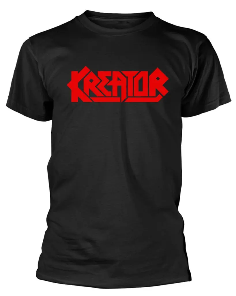 Футболка Kreator 'Red Logo'-новая и официальная! Летняя мужская модная футболка, удобная футболка, Повседневная футболка с короткими рукавами, Красивые футболки