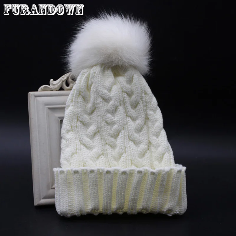 2017 зимние Элитный бренд Круглая Шапка из лисьего меха для женщин меховая шапка с