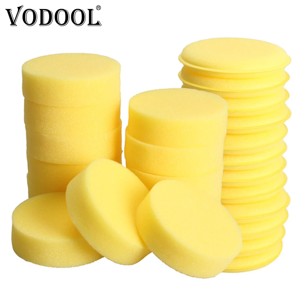 VODOOL 12 шт./лот аппликатор для восковой губки автомобиля автомойка чистящая краска