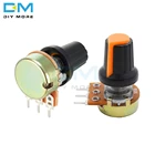 5 шт., роторный потенциометр Diymore WH148 AG2 с крышкой, Линейный Конус, 1K, 2K, 3K, 5K, B10K, 20K, 30K, 50K, 100K, 200K, 300K, 500K, 1M Ом