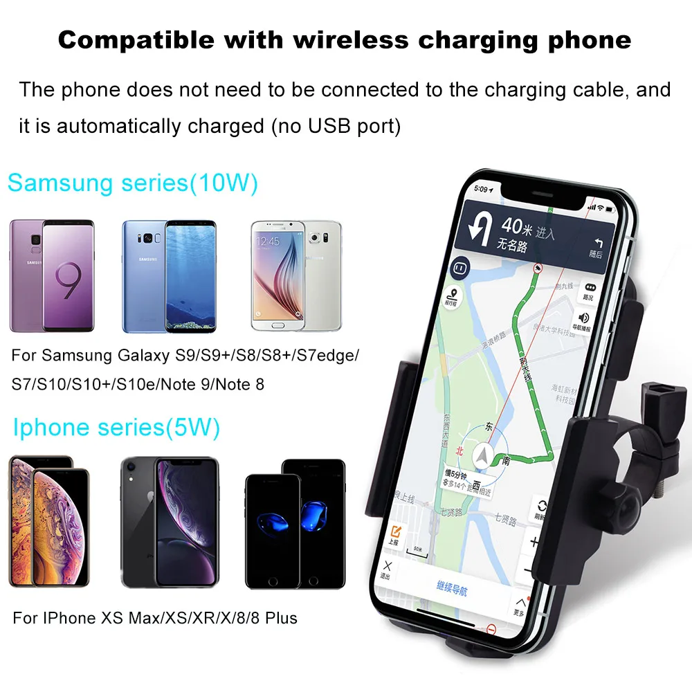 Беспроводное зарядное устройство Buendeer (без usb порта) держатель для телефона