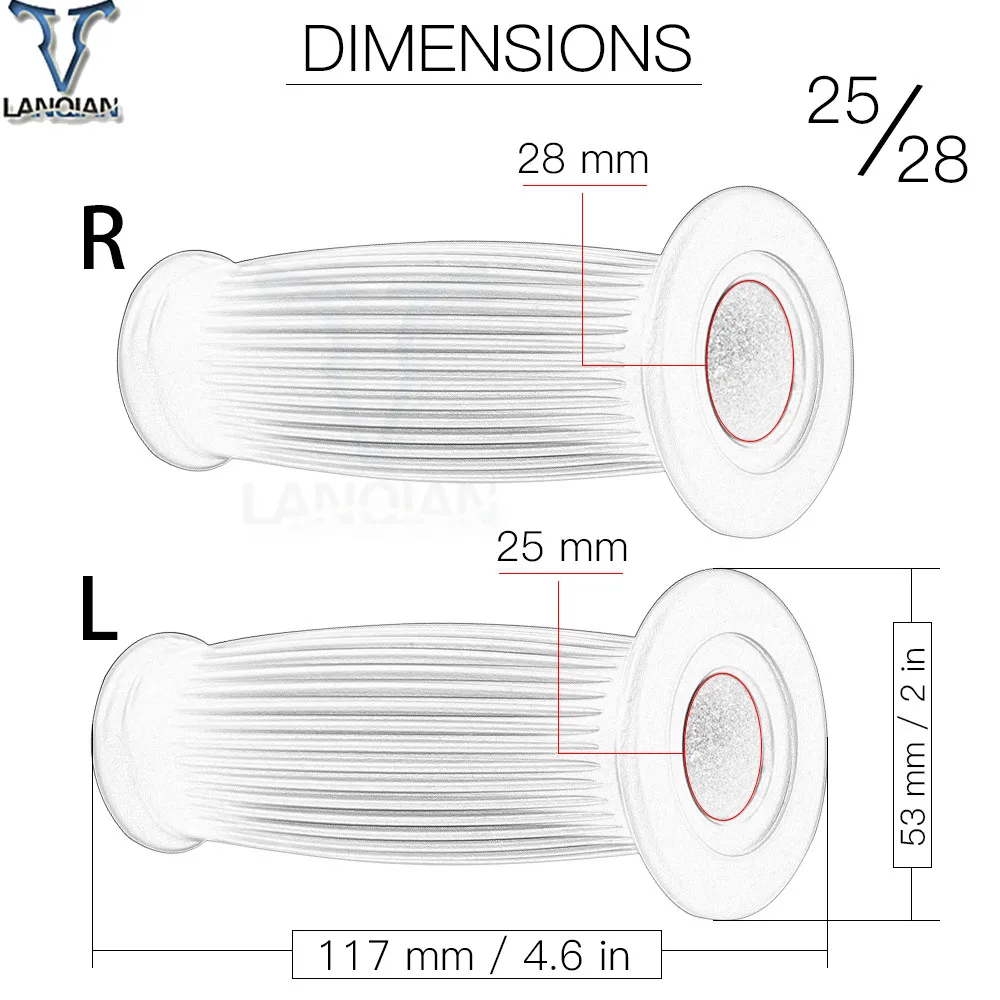 Универсальные ручки для мотоцикла 25-28 мм AJP PR4 125/200 PR5 250 SUZUKI GSXR600 GSXR750 AN250 AN400 AN650 |