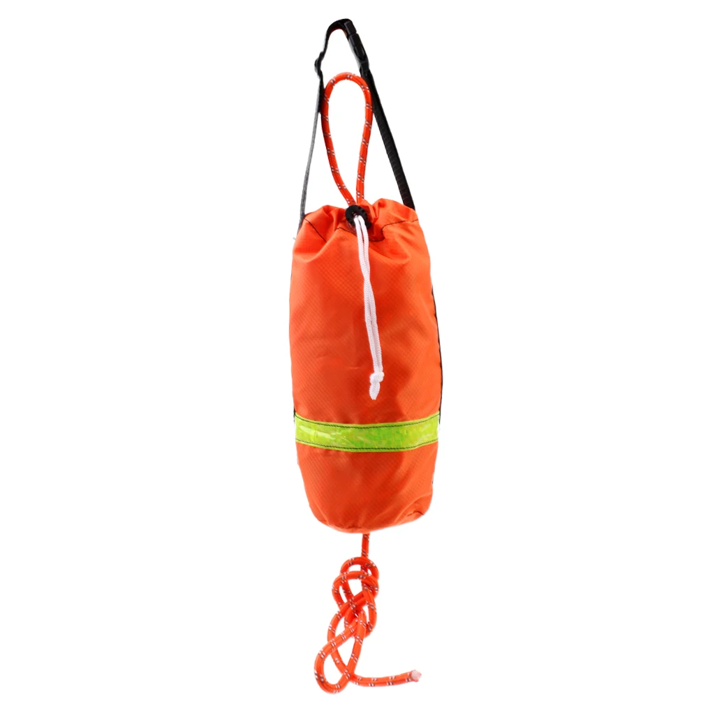 

New 52.5/68.9/101.7ft 0.3" Lightweight Compact Reflective Buoyant Rescue Throw Rope Bag Kayaking Boating Rafting