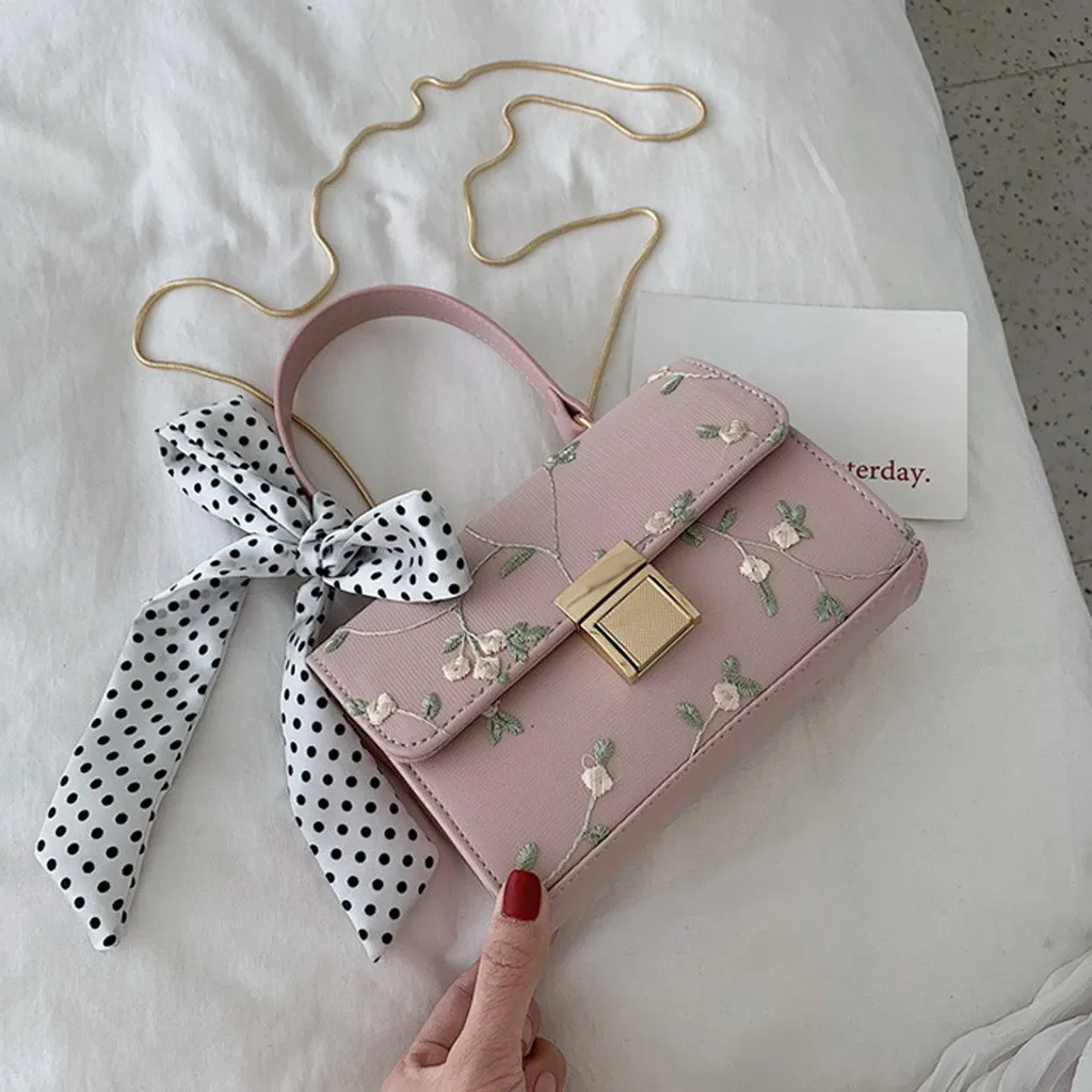 Женский кошелек, клатч для женщин, женская сумка, модная женская новая сумка с вышивкой на цепочке, сумка через плечо, сумка-мессенджер 510