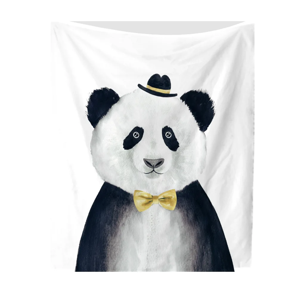 

Zeegle 3D Funny Animal Printed Tapestry Wall Hanging Yoga Mat Sandy Beach Towel Picnic Blanket Throw Rug Wall Carpets Polyester