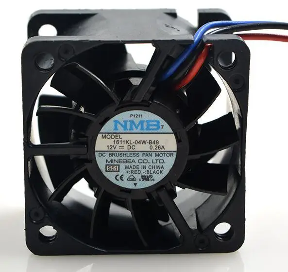 

NMB 1611KL-04W-B49 4 см 12V 4028 0.26A 3 линейный сервер вентилятор