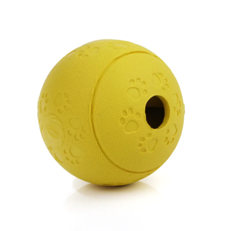 Резиновые кусачки для домашних животных собак кошек жевательные мячи утечки еды игрушки чистки зубов