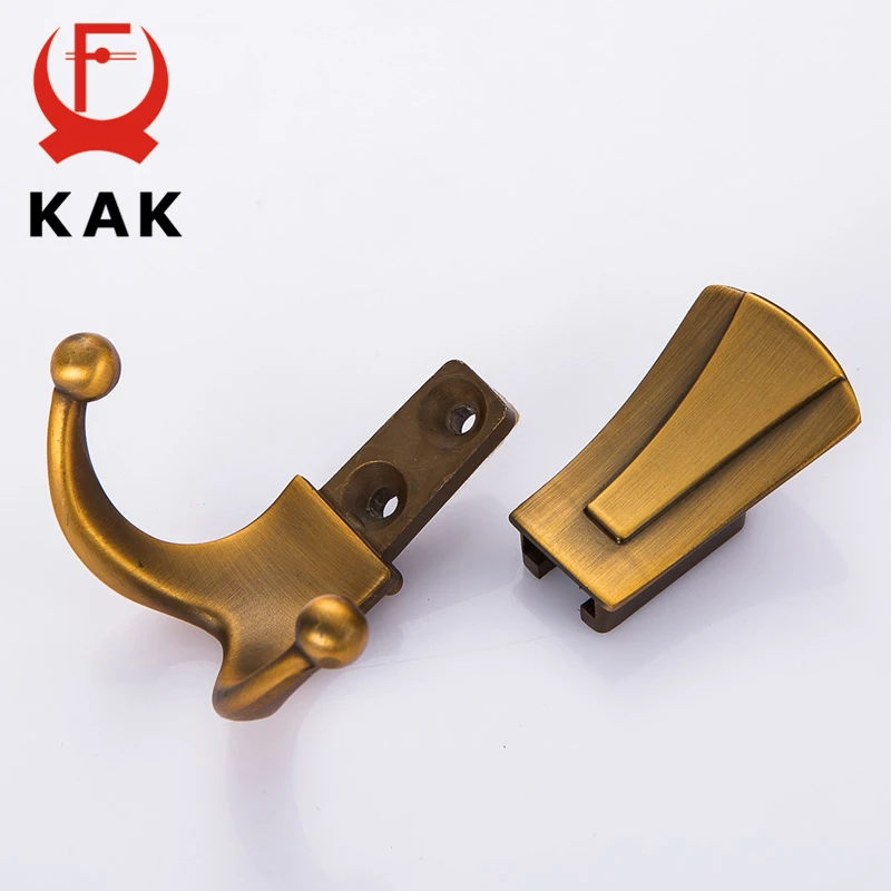 KAK 5 шт. модные настенные вешалки для ванной комнаты 2 крючка крючки для халатов настенные вешалки для одежды с винтами пальто полотенце настенные крючки