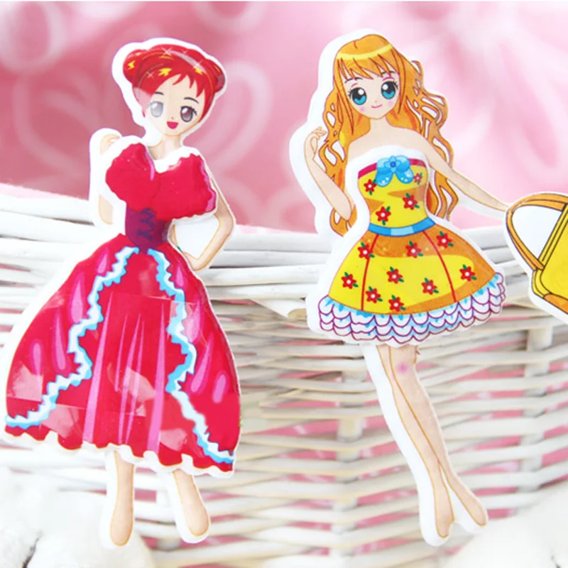 Милые детские наклейки сделай сам милая девочка 3D Мультяшные кавайные игрушки