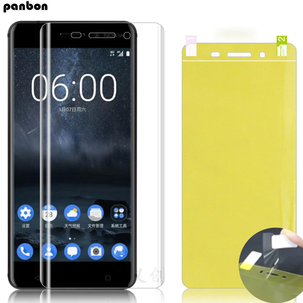 Мягкая Гидрогелевая Передняя пленка для Nokia 9 8 1 7 6 5 3 2 Plus полностью клеящаяся