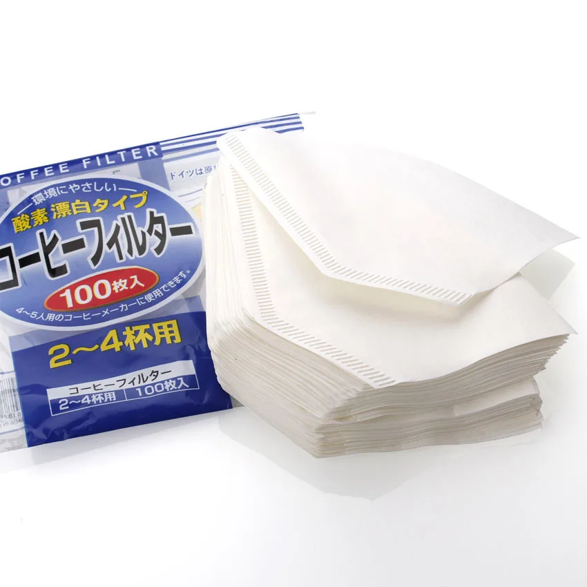 

No.102 American coffee filter paper, white coffee filter, 2-4 persons coffee filters, 100pcs/bag