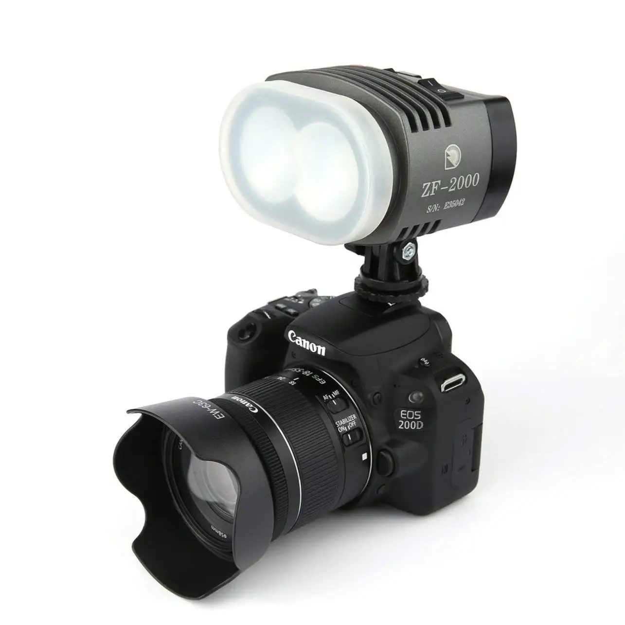 ZIFON ZF-2000 портативный светодиодный светильник для профессионального видео и фотосъемки(черный