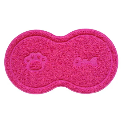rose red Подстилка для домашних животных, собак, щенков, кошек, коврик для кормления, милый коврик из ПВХ, кровать, миска, еда, протирать, чистый, красочный, подача воды, подстилка, BW612 - Цвет: rose red