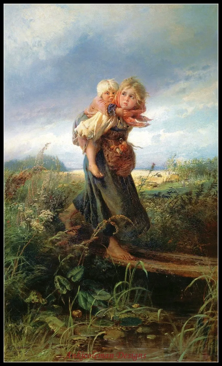 Набор для вышивки крестиком картина маслом 14 карат|counted cross stitch kits|cross kits14 ct |