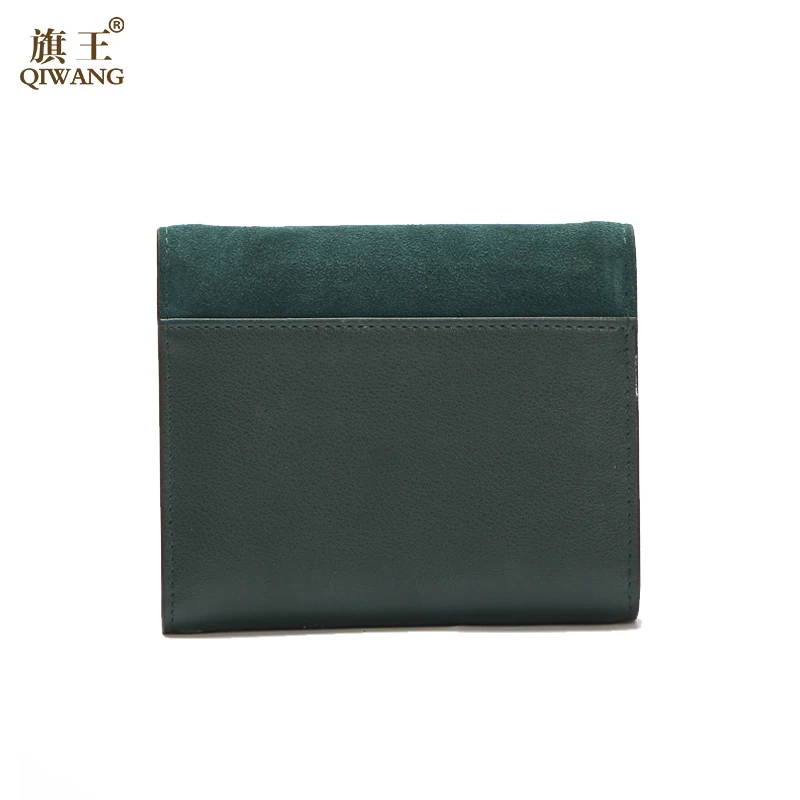 Классический кошелек из брендовой натуральной кожи Для женщин замшевый женский