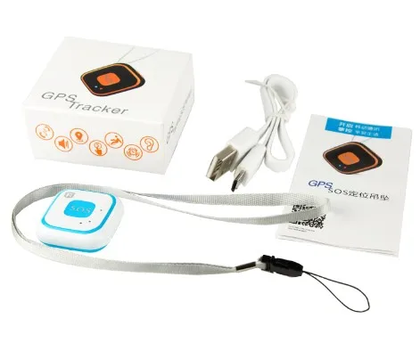 Blue with box Детский gps трекер, детский мини gps локатор, персональное отслеживание в реальном времени, RF-V28, Wi-Fi, gps LBS A, gps отслеживание, двухсторонние звонки, осенняя сигнализация - Цвет: Blue with box
