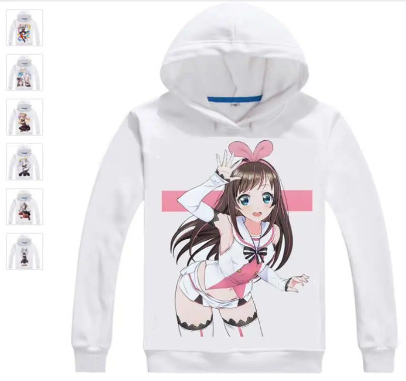 Kizuna AI/толстовки с капюшоном в мультистиле Толстовка японском стиле Virtual YouTuber AI