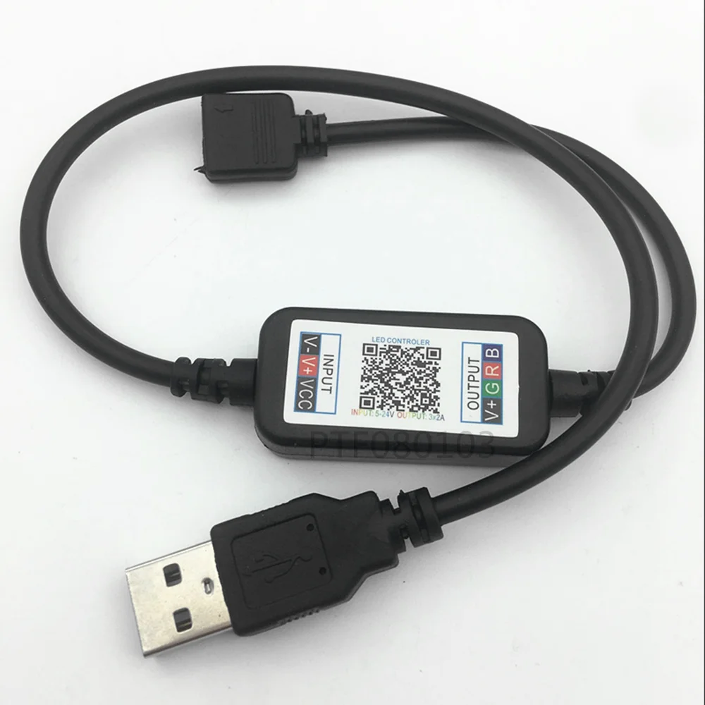 

DC 5 V-24 V Bluetooth LED контроллер света мини беспроводной диммер 3 канала RGB Led контроллер для RGB LED полосы света DC/USB