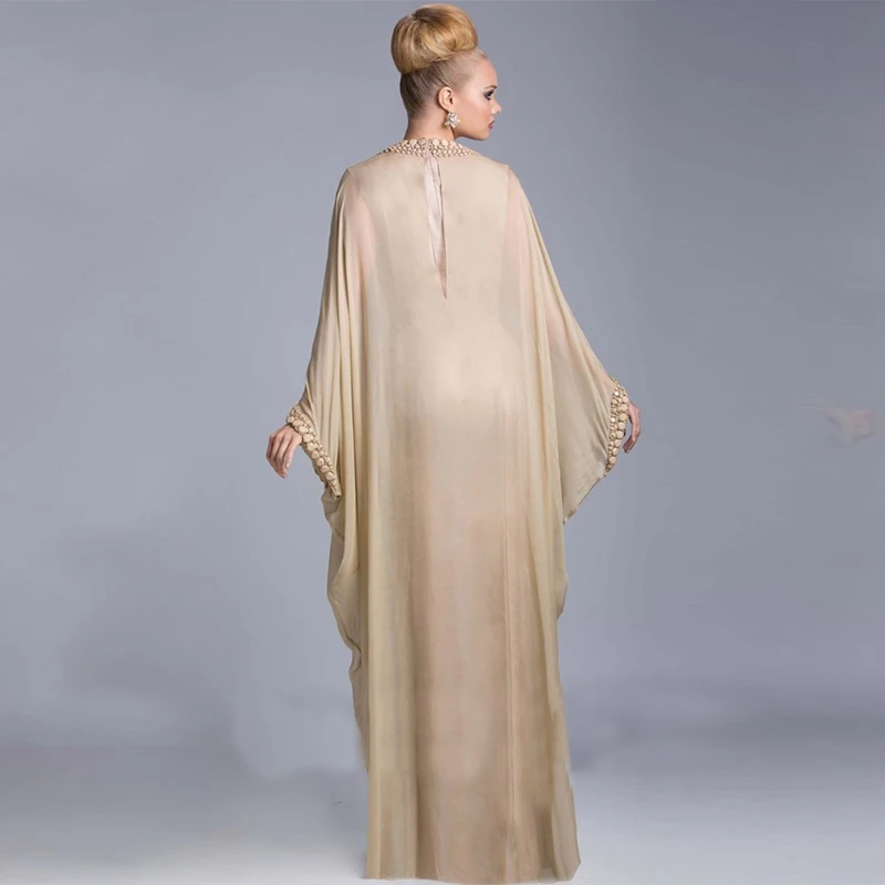 Wowbridal элегантное вечернее платье цвета шампанского 2021 Кристалл Круглый вырез
