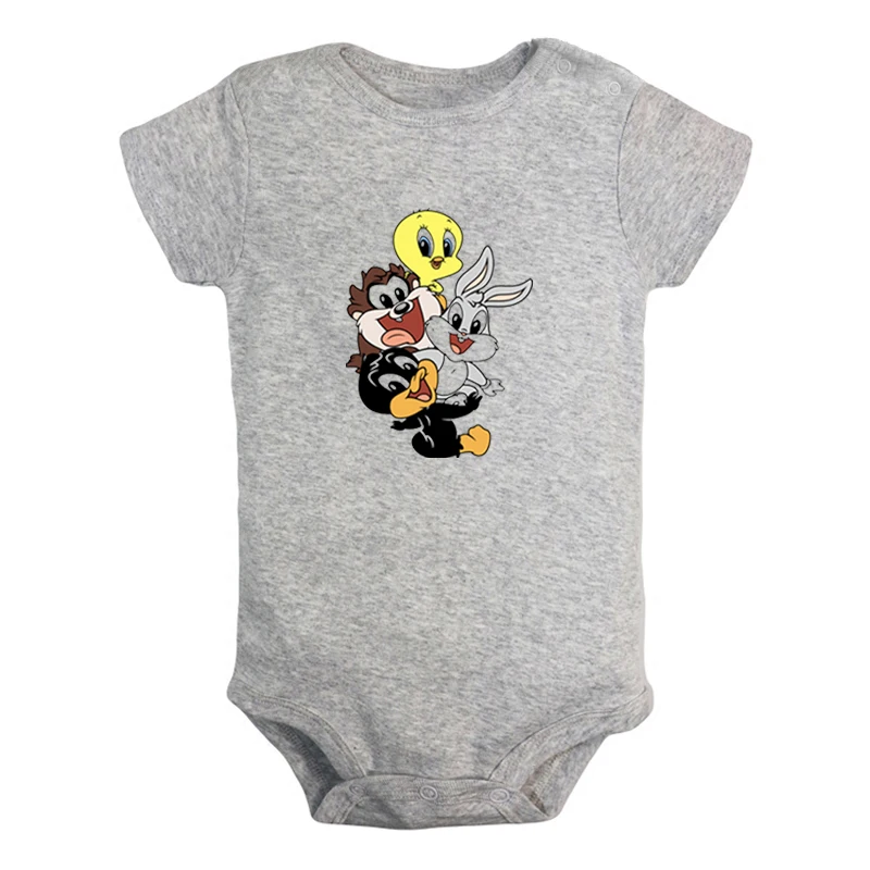 JaBaby1338GD Милый детский комбинезон с изображением кота Сильвестра Looney ttes для новорожденных мальчиков и девочек, Униформа-комбинезон с принтом, боди для младенцев, одежда хлопковые комплекты - Цвет: JaBaby1338GD