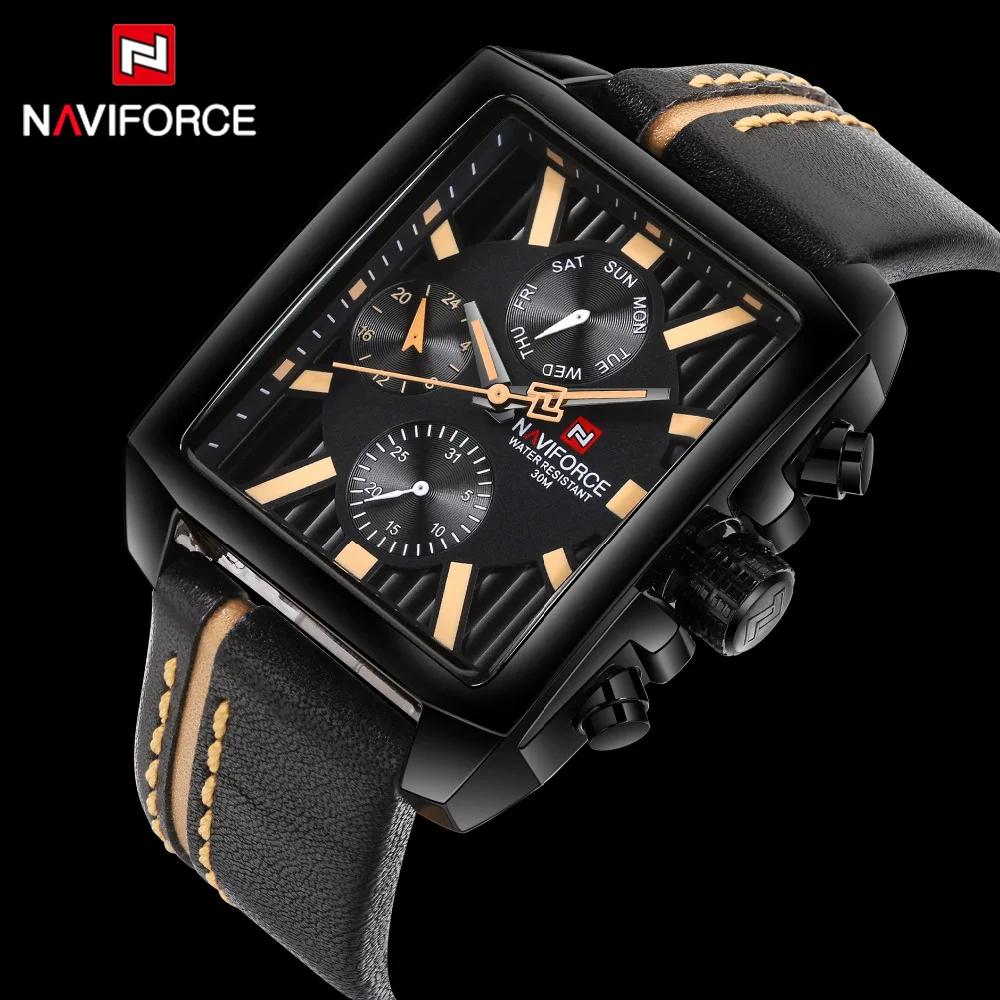 Мужские часы NAVIFORCE, люксовый бренд, мужские военные часы, модные мужские спортивные кварцевые часы, мужские деловые часы, Relogio Masculino