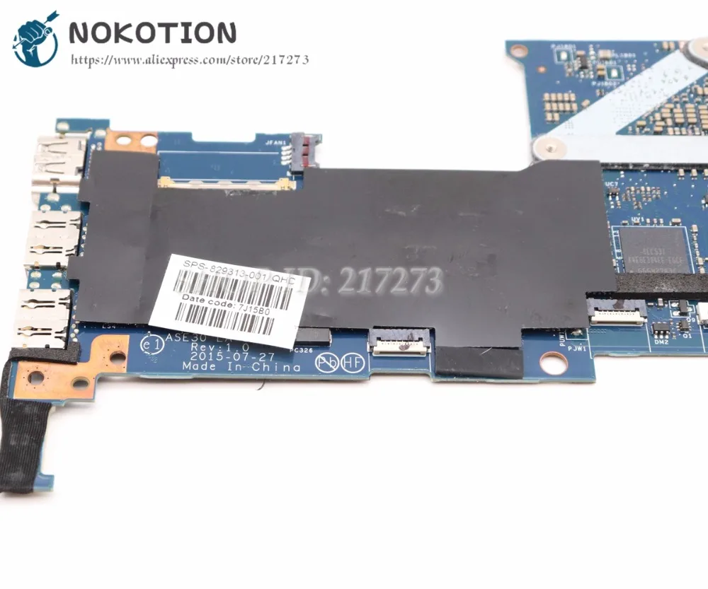 NOKOTION для HP ENVY 13 D D023TU D024TU материнская плата ноутбука 829313 001 ASE30 LA C482P SR2EY I5 6200U 3