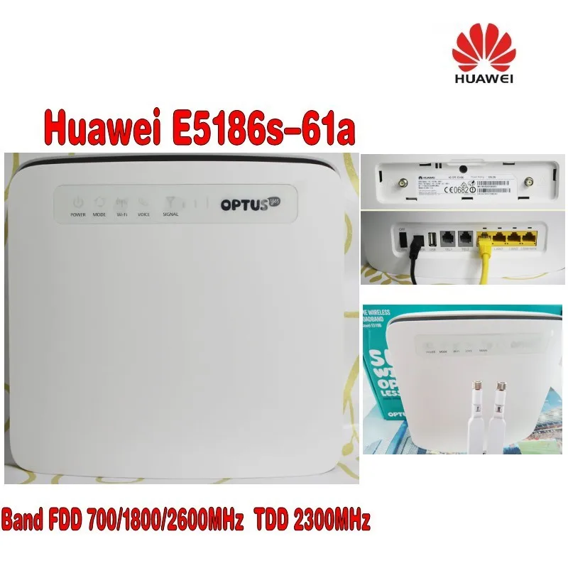 Cat6 300 Мбит/с разблокированный Huawei E5186 E5186s 61a LTE 4g беспроводной маршрутизатор Роутер