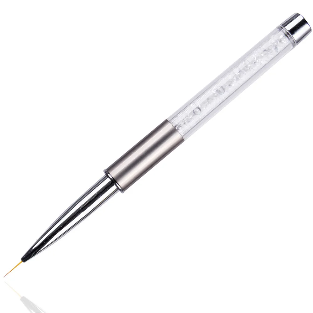 Nail Brush 10mm Rhinestone Acrylic Art Brushes for UV Gel Painting Line Nylon Hair Pen Drawing on Nails Tools | Красота и здоровье