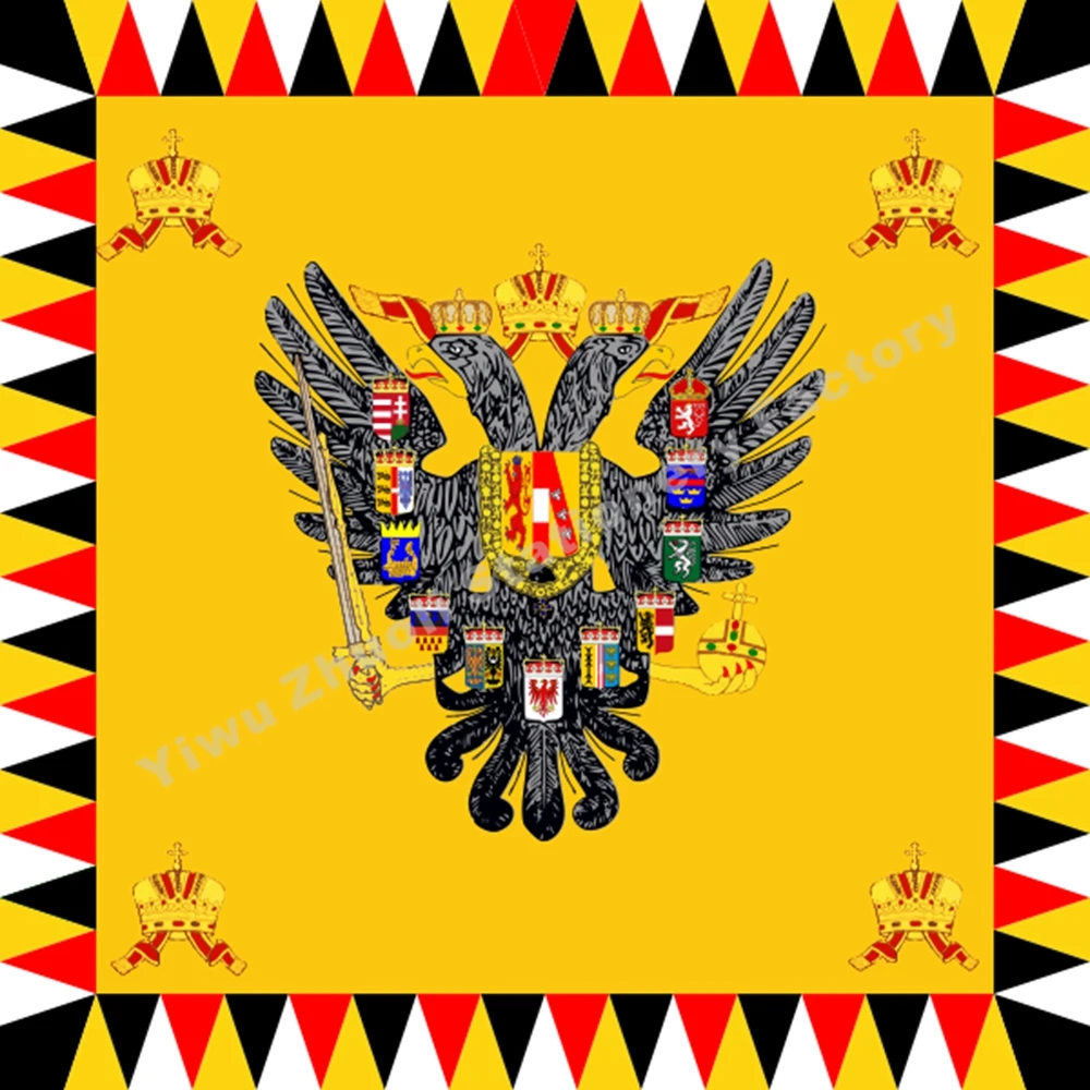 

Austro Hungarian Empress Standard Before 1915 Flag 120X120cm 4x4FT 100D High Quality Banner Free Shipping