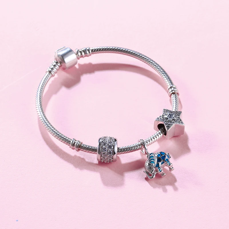 SG светится в темноте, Рождественские Подвески dumbo pandora, серебро 925, оригинальные бусины для изготовления браслетов, ювелирных изделий, женские аксессуары
