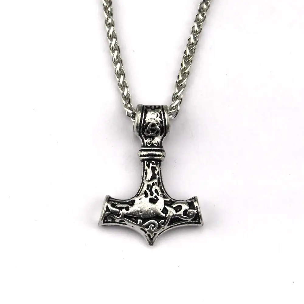 silver 10 стилей Мститель Тор ожерелье молоток Темный мир сплав THOR'S HAMMER Magick Мужская подвеска ожерелье ювелирные изделия Прямая поставка - Окраска металла: silver