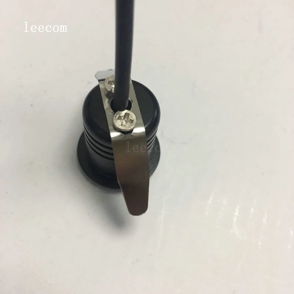 DC12V Rushed Real Luces Led 10 шт./лот Мини Светодиодный точечный светильник черный круглый