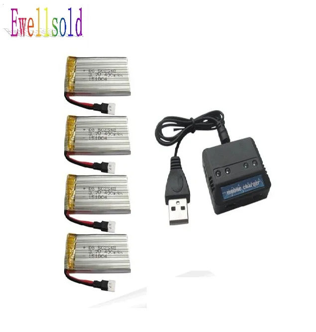 

RC Quadcopter/RC done 3.7V 400mah Li-polymer battery*4pcs+4 in 1 charger box