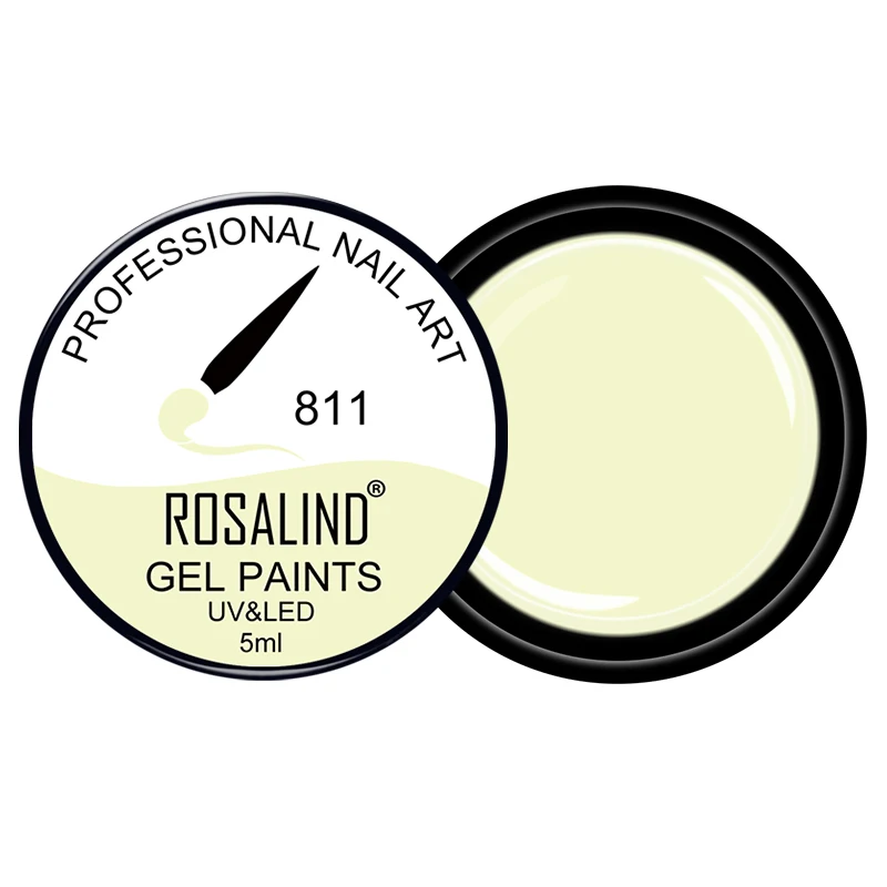 Гель ROSALIND 1S лак 5 мл чистые цвета УФ гель для маникюра Сделай Сам Французский нейл