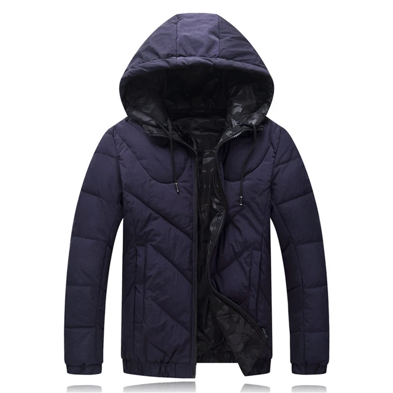 4XL-9XL зимние куртки двухсторонняя одежда больших размеров мужские парки с капюшоном толстые теплые хлопковые зимние пальто Jaqueta Masculina Inverno W12