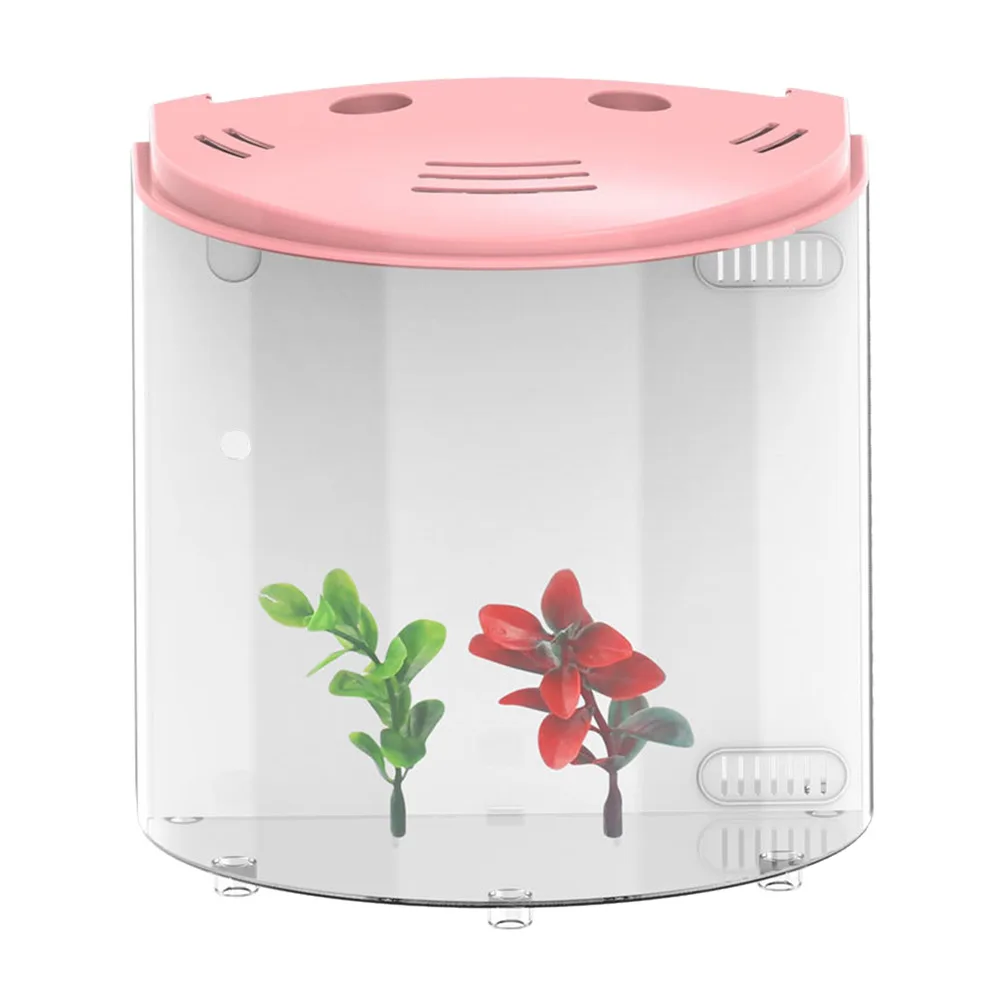 5L USB светодиодный аквариум с полулуной мини акриловая емкость 5 в постоянного