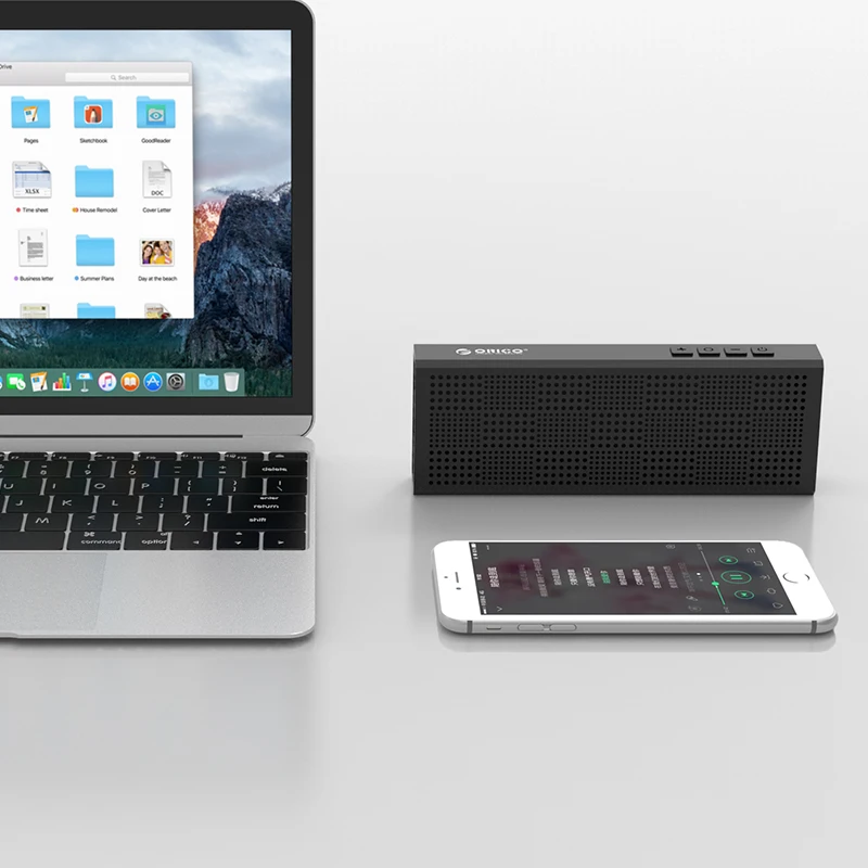 Алюминиевая Беспроводная bluetooth колонка ORICO BS2 портативный громкий динамик