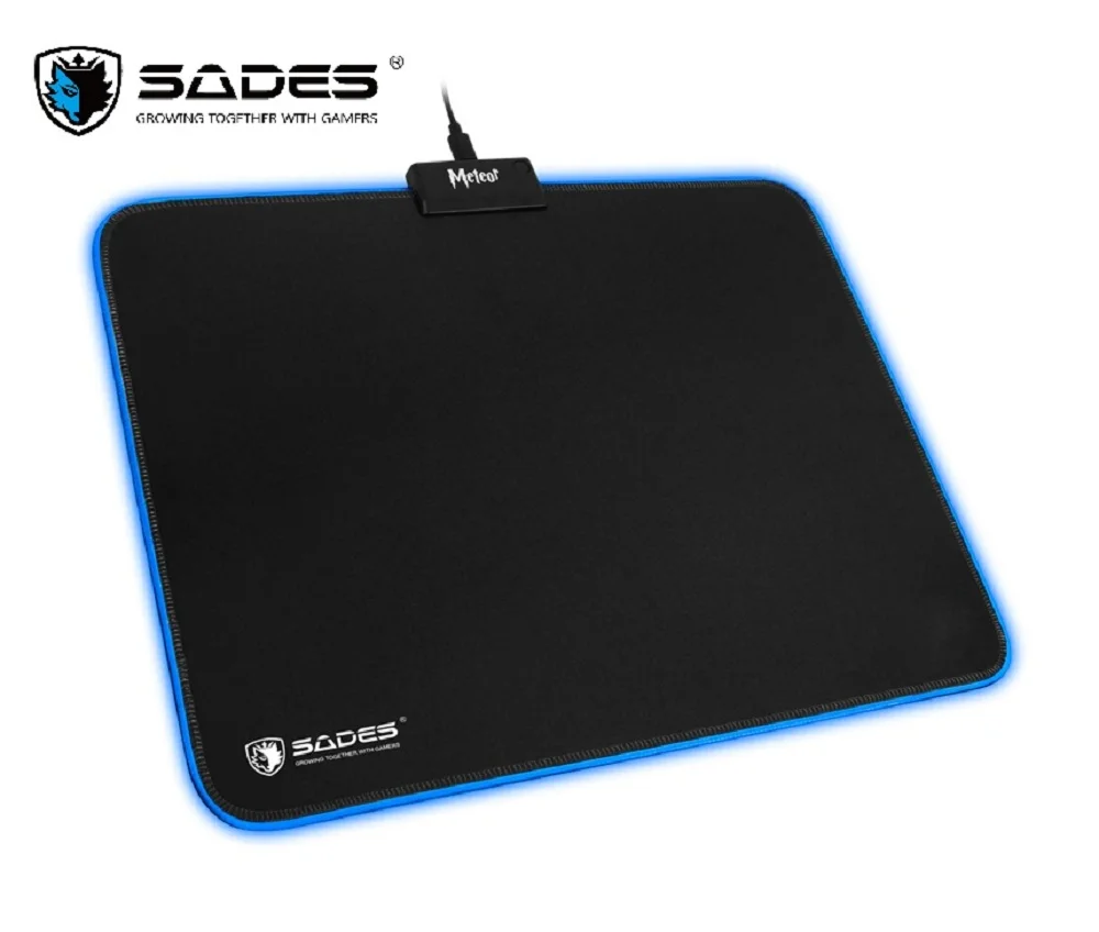 SADES RGB игровой коврик для мыши 8 моделей Освещение резиновые ультра