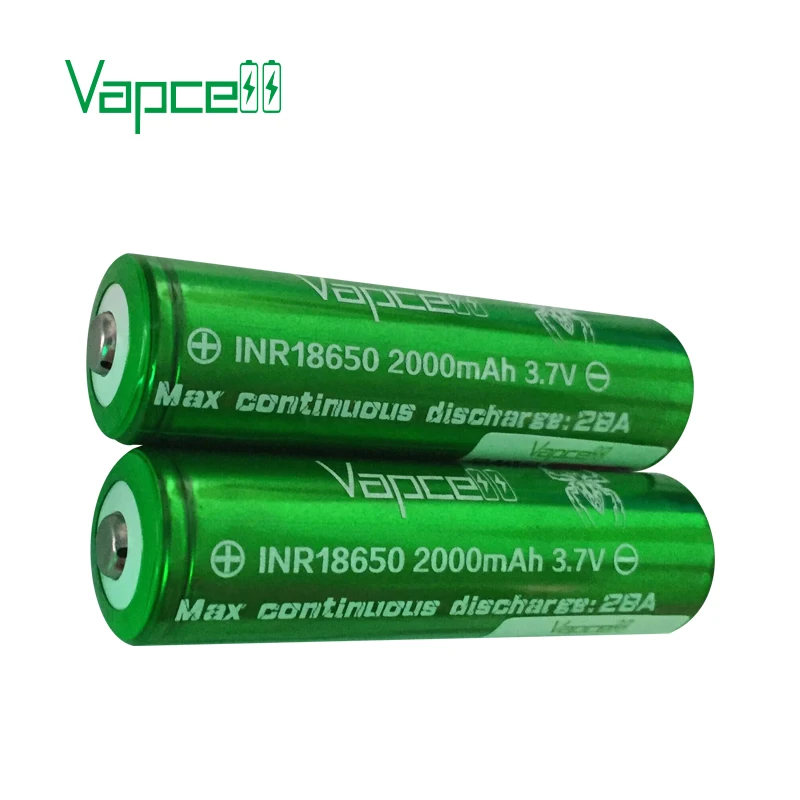 Mooch тест Vapcell 18650 батарея 2000mah 28A Высокая утечка перезаряжаемые литиевые электроинструменты/Фонари ячейка