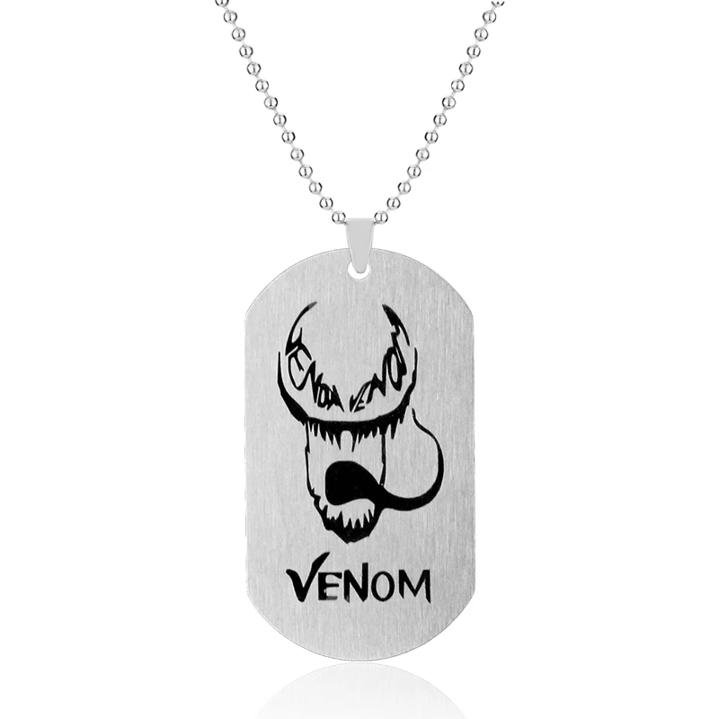 Модные Мстители яд фигурка ожерелье Marvel Человек-паук брелок кулон мужские