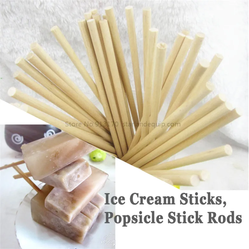 Деревянные палочки для мороженого длина 180 мм * 5 диаметр 50 шт./лот|popsicle sticks|stick