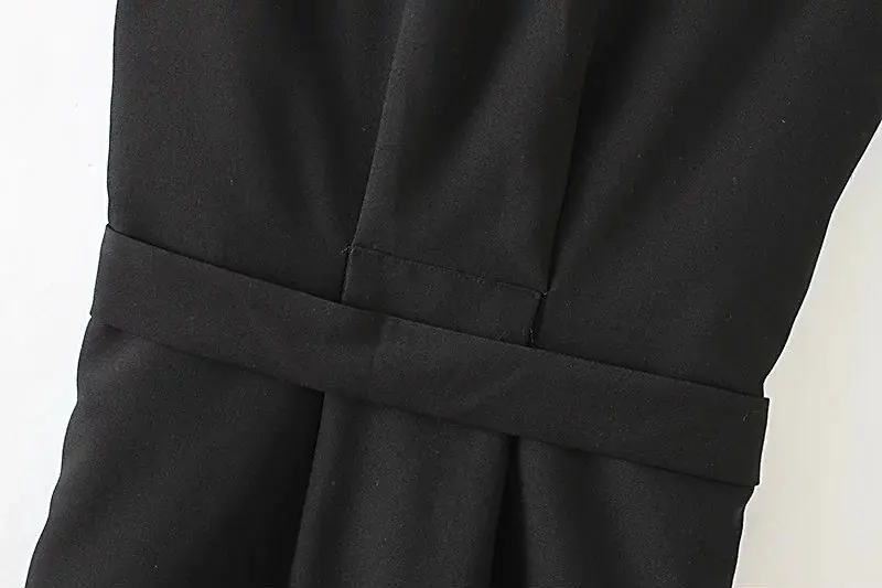 Осень 2018 модные женские туфли Черный Открыть стежка тонкий ремень Длинный жилет