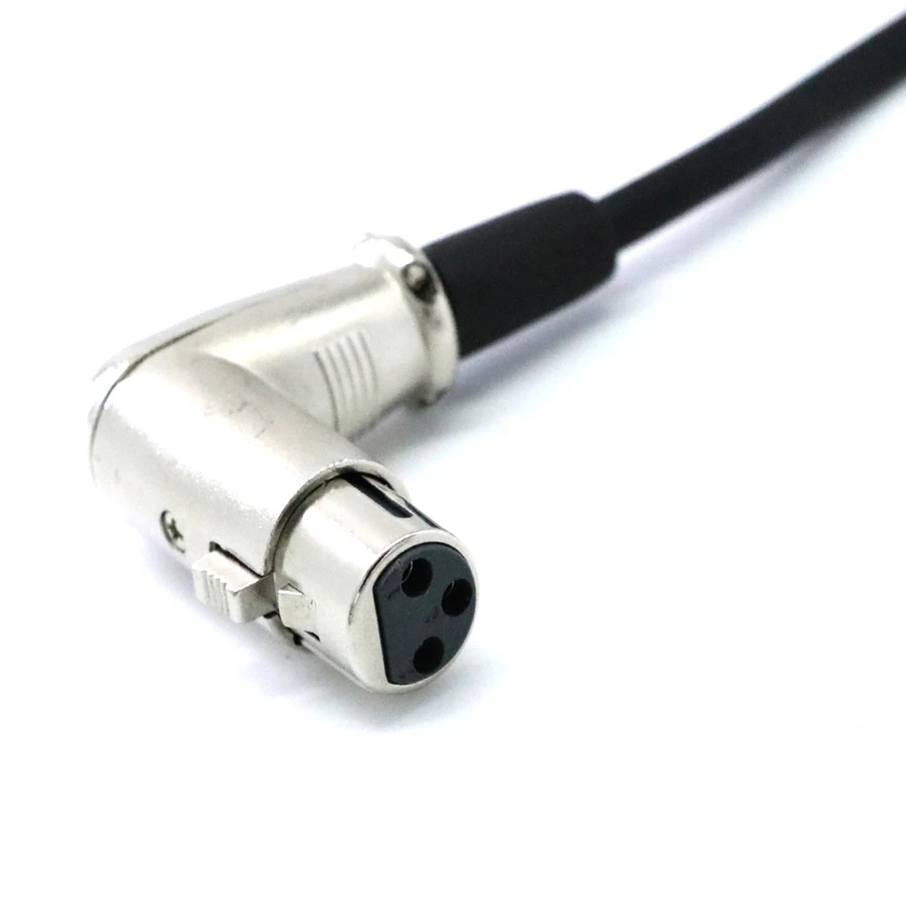 XLR правый угол 90 градусов Женский прямой мужской Mic Futural цифровой кабель Шнур 20 см