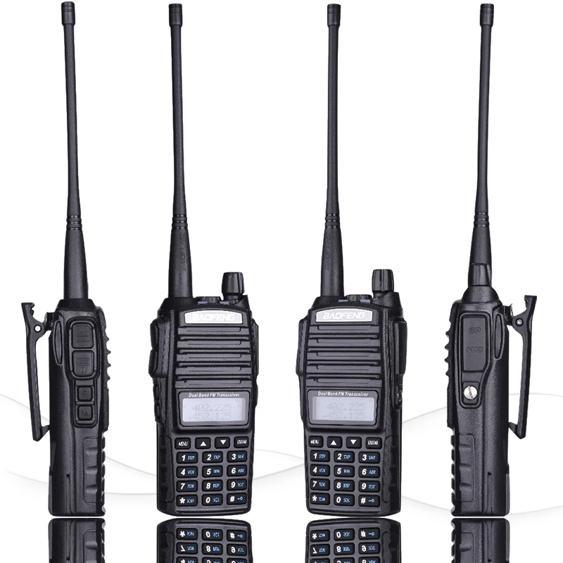 2 шт. Baofeng UV 82 рация 8 Вт UHF VHF двойной PTT Ham Радио Amador охотничья UV82 двухстороннее