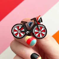 i love my red bicycle pin bike brooch cool vintage style cyclists badges sports lapel pins biking jewelry biker gift