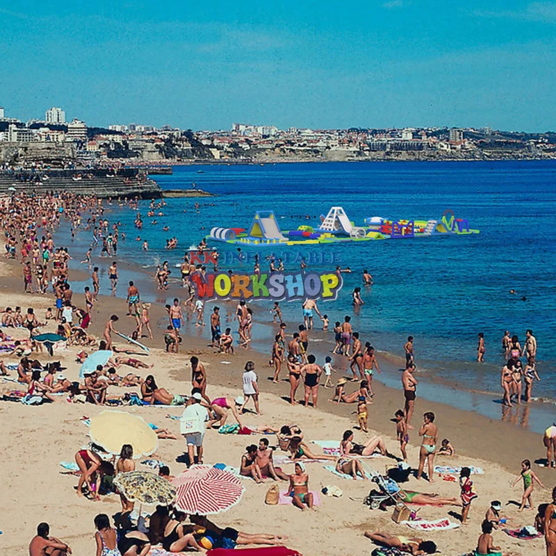 Гигантский надувной плавающий аквапарк для взрослых греческий водный парк игр