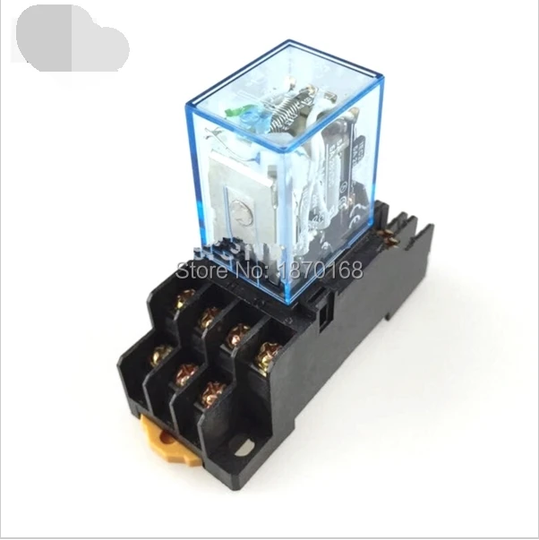 Миниатюрное реле постоянного тока MY3NJ 220В 3NO 3NC 11 контактов 5A 240VAC MY3N-J HH53P с гнездом